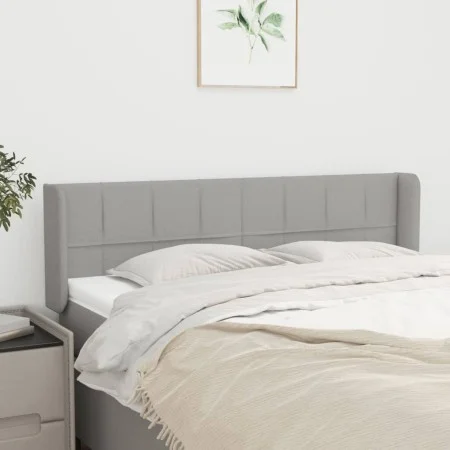 Light gray fabric headboard 147x16x78/88 cm by vidaXL, Headboards and footboards - Ref: Foro24-3118766, Price: 70,68 €, Disco...