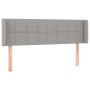 Kopfteil aus hellgrauem Stoff, 147 x 16 x 78/88 cm von vidaXL, Kopf- und Fußteile - Ref: Foro24-3118766, Preis: 73,64 €, Raba...