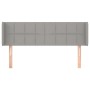 Kopfteil aus hellgrauem Stoff, 147 x 16 x 78/88 cm von vidaXL, Kopf- und Fußteile - Ref: Foro24-3118766, Preis: 73,64 €, Raba...
