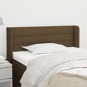 Kopfteil aus dunkelbraunem Stoff, 83 x 16 x 78/88 cm von vidaXL, Kopf- und Fußteile - Ref: Foro24-3118885, Preis: 39,11 €, Ra...