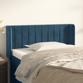 Cabecero de terciopelo azul oscuro 83x16x78/88 cm de vidaXL, Cabeceros y pies de cama - Ref: Foro24-3119040, Precio: 42,31 €,...