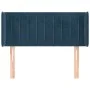 Cabecero de terciopelo azul oscuro 83x16x78/88 cm de vidaXL, Cabeceros y pies de cama - Ref: Foro24-3119040, Precio: 40,54 €,...
