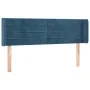 Cabecero de terciopelo azul oscuro 147x16x78/88 cm de vidaXL, Cabeceros y pies de cama - Ref: Foro24-3118960, Precio: 63,21 €...