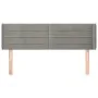 Light gray velvet headboard 147x16x78/88 cm by vidaXL, Headboards and footboards - Ref: Foro24-3118956, Price: 59,24 €, Disco...