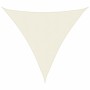 Toldo de vela triangular tela Oxford color crema 6x6x6 m