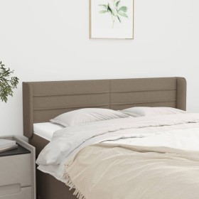 Taupe gray fabric headboard 147x16x78/88 cm by vidaXL, Headboards and footboards - Ref: Foro24-3118910, Price: 76,45 €, Disco...