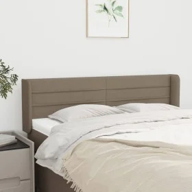 Taupe gray fabric headboard 147x16x78/88 cm by vidaXL, Headboards and footboards - Ref: Foro24-3118910, Price: 73,50 €, Disco...