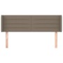 Kopfteil aus taupegrauem Stoff, 147 x 16 x 78/88 cm von vidaXL, Kopf- und Fußteile - Ref: Foro24-3118910, Preis: 76,45 €, Rab...