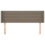Taupe gray fabric headboard 147x16x78/88 cm by vidaXL, Headboards and footboards - Ref: Foro24-3118910, Price: 73,43 €, Disco...