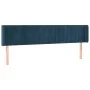 Dunkelblaues Samtkopfteil 183x16x78/88 cm von vidaXL, Kopf- und Fußteile - Ref: Foro24-3119070, Preis: 81,32 €, Rabatt: %