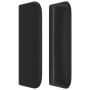 Cabecero de cuero sintético negro 103x16x78/88 cm