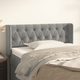 Cabecero de terciopelo gris claro 93x16x78/88 cm de vidaXL, Cabeceros y pies de cama - Ref: Foro24-3119140, Precio: 62,17 €, ...