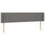 Kopfteil aus dunkelgrauem Stoff, 183 x 16 x 78/88 cm von vidaXL, Kopf- und Fußteile - Ref: Foro24-3119021, Preis: 78,08 €, Ra...