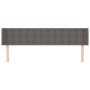 Kopfteil aus grauem Kunstleder, 203 x 16 x 78/88 cm von vidaXL, Kopf- und Fußteile - Ref: Foro24-3118880, Preis: 78,19 €, Rab...