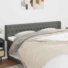 Dark gray fabric headboard 183x16x78/88 cm by vidaXL, Headboards and footboards - Ref: Foro24-3119119, Price: 83,11 €, Discou...