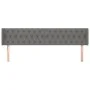 Kopfteil aus dunkelgrauem Stoff, 183 x 16 x 78/88 cm von vidaXL, Kopf- und Fußteile - Ref: Foro24-3119119, Preis: 82,49 €, Ra...