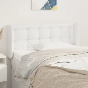 Kopfteil aus weißem Kunstleder, 93 x 16 x 78/88 cm von vidaXL, Kopf- und Fußteile - Ref: Foro24-3118847, Preis: 55,95 €, Raba...