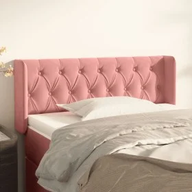 Pink velvet headboard 93x16x78/88 cm by vidaXL, Headboards and footboards - Ref: Foro24-3119145, Price: 65,41 €, Discount: %