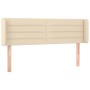 Kopfteil aus cremefarbenem Stoff, 147 x 16 x 78/88 cm von vidaXL, Kopf- und Fußteile - Ref: Foro24-3118911, Preis: 71,93 €, R...