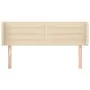 Kopfteil aus cremefarbenem Stoff, 147 x 16 x 78/88 cm von vidaXL, Kopf- und Fußteile - Ref: Foro24-3118911, Preis: 69,05 €, R...