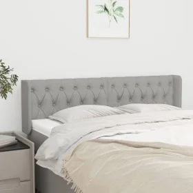 Kopfteil aus hellgrauem Stoff, 163 x 16 x 78/88 cm von vidaXL, Kopf- und Fußteile - Ref: Foro24-3119110, Preis: 79,75 €, Raba...