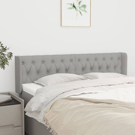 Kopfteil aus hellgrauem Stoff, 163 x 16 x 78/88 cm von vidaXL, Kopf- und Fußteile - Ref: Foro24-3119110, Preis: 81,69 €, Raba...