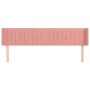 Rosa Samtkopfteil 163x16x78/88 cm von vidaXL, Kopf- und Fußteile - Ref: Foro24-3119065, Preis: 67,02 €, Rabatt: %