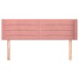 Rosa Samtkopfteil 147x16x78/88 cm von vidaXL, Kopf- und Fußteile - Ref: Foro24-3118961, Preis: 65,06 €, Rabatt: %