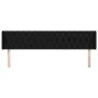 Cabecero de tela negro 183x16x78/88 cm de vidaXL, Cabeceros y pies de cama - Ref: Foro24-3119120, Precio: 74,35 €, Descuento: %