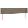 Taupe gray fabric headboard 183x16x78/88 cm by vidaXL, Headboards and footboards - Ref: Foro24-3119220, Price: 84,02 €, Disco...