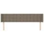 Cabecero de tela gris taupe 183x16x78/88 cm de vidaXL, Cabeceros y pies de cama - Ref: Foro24-3119220, Precio: 88,33 €, Descu...