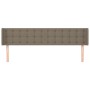 Taupe gray fabric headboard 183x16x78/88 cm by vidaXL, Headboards and footboards - Ref: Foro24-3119220, Price: 84,02 €, Disco...