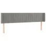Hellgraues Samtkopfteil 163x16x78/88 cm von vidaXL, Kopf- und Fußteile - Ref: Foro24-3119060, Preis: 76,86 €, Rabatt: %