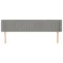 Cabecero de terciopelo gris claro 163x16x78/88 cm de vidaXL, Cabeceros y pies de cama - Ref: Foro24-3119060, Precio: 76,86 €,...