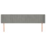Hellgraues Samtkopfteil 163x16x78/88 cm von vidaXL, Kopf- und Fußteile - Ref: Foro24-3119060, Preis: 79,92 €, Rabatt: %