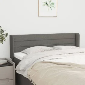 Dark gray fabric headboard 147x16x78/88 cm by vidaXL, Headboards and footboards - Ref: Foro24-3118907, Price: 62,41 €, Discou...