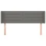 Kopfteil aus dunkelgrauem Stoff, 147 x 16 x 78/88 cm von vidaXL, Kopf- und Fußteile - Ref: Foro24-3118907, Preis: 62,41 €, Ra...