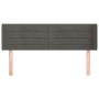 Dark gray velvet headboard 147x16x78/88 cm by vidaXL, Headboards and footboards - Ref: Foro24-3118957, Price: 65,76 €, Discou...