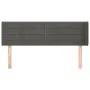 Kopfteil aus dunkelgrauem Samt, 147 x 16 x 78/88 cm von vidaXL, Kopf- und Fußteile - Ref: Foro24-3118957, Preis: 62,86 €, Rab...