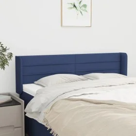 Kopfteil aus blauem Stoff, 147 x 16 x 78/88 cm von vidaXL, Kopf- und Fußteile - Ref: Foro24-3118912, Preis: 66,67 €, Rabatt: %