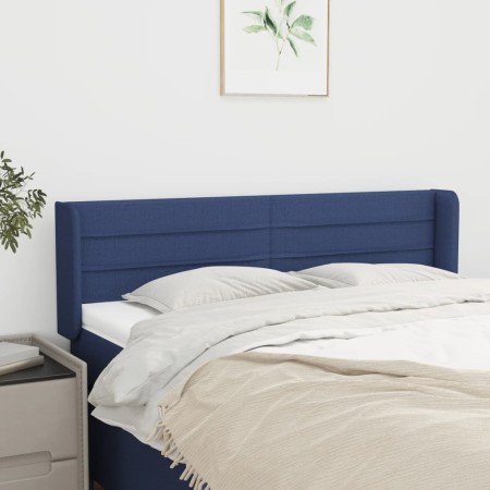 Kopfteil aus blauem Stoff, 147 x 16 x 78/88 cm von vidaXL, Kopf- und Fußteile - Ref: Foro24-3118912, Preis: 69,25 €, Rabatt: %