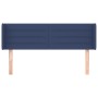 Kopfteil aus blauem Stoff, 147 x 16 x 78/88 cm von vidaXL, Kopf- und Fußteile - Ref: Foro24-3118912, Preis: 69,25 €, Rabatt: %