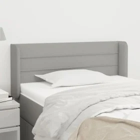 Light gray fabric headboard 83x16x78/88 cm by vidaXL, Headboards and footboards - Ref: Foro24-3118882, Price: 50,89 €, Discou...