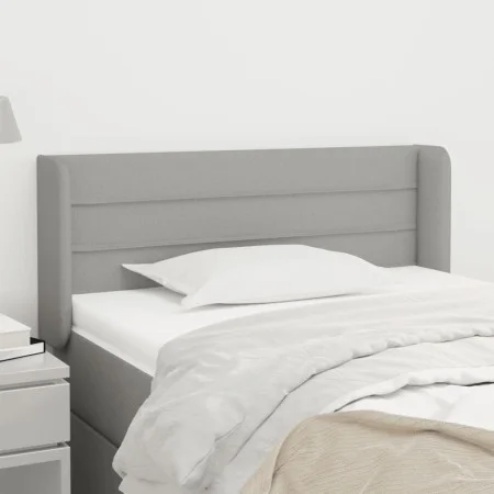 Light gray fabric headboard 83x16x78/88 cm by vidaXL, Headboards and footboards - Ref: Foro24-3118882, Price: 46,61 €, Discou...