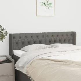 Dark gray fabric headboard 163x16x78/88 cm by vidaXL, Headboards and footboards - Ref: Foro24-3119111, Price: 83,16 €, Discou...