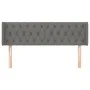 Dark gray fabric headboard 163x16x78/88 cm by vidaXL, Headboards and footboards - Ref: Foro24-3119111, Price: 84,13 €, Discou...