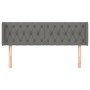 Kopfteil aus dunkelgrauem Stoff, 163 x 16 x 78/88 cm von vidaXL, Kopf- und Fußteile - Ref: Foro24-3119111, Preis: 83,43 €, Ra...