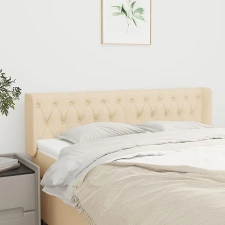 Cabecero de tela color crema 163x16x78/88 cm de vidaXL, Cabeceros y pies de cama - Ref: Foro24-3119115, Precio: 86,67 €, Desc...