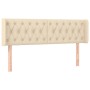 Cream fabric headboard 163x16x78/88 cm by vidaXL, Headboards and footboards - Ref: Foro24-3119115, Price: 95,63 €, Discount: %