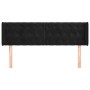 Kopfteil aus schwarzem Samt, 163 x 16 x 78/88 cm von vidaXL, Kopf- und Fußteile - Ref: Foro24-3119160, Preis: 94,62 €, Rabatt: %